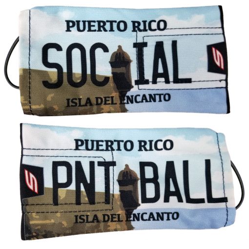 Social Paintball Barrel Cover, Puerto Rico License Plate