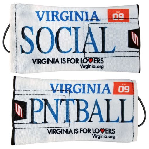 Social Paintball Barrel Cover, Virginia License Plate