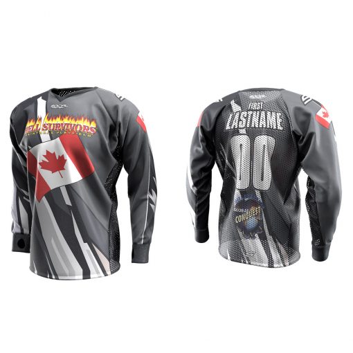 2020 Global Conquest Custom Event SMPL Jersey Canada Gray