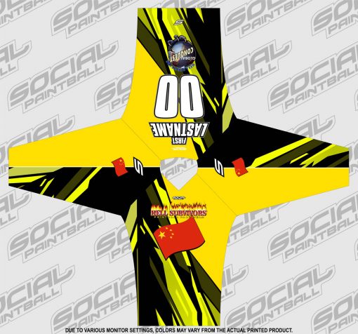 2020 Global Conquest Custom Event SMPL Jersey China Yellow