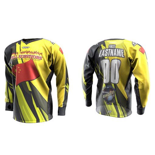 2020 Global Conquest Custom Event SMPL Jersey China Yellow