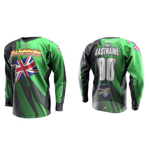 2020 Global Conquest Custom Event SMPL Jersey England Green