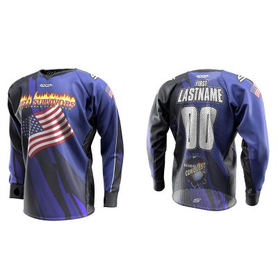 2020 Global Conquest Custom Event SMPL Jersey USA blue