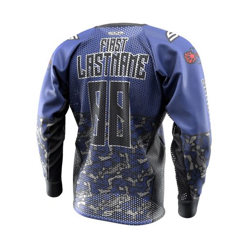 2020 Paintball Charleston Domination 3 Custom Event SMPL Jersey, Blue Sanu Federation Back