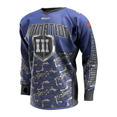 2020 Paintball Charleston Domination 3 Custom Event SMPL Jersey, Blue Sanu Federation Front