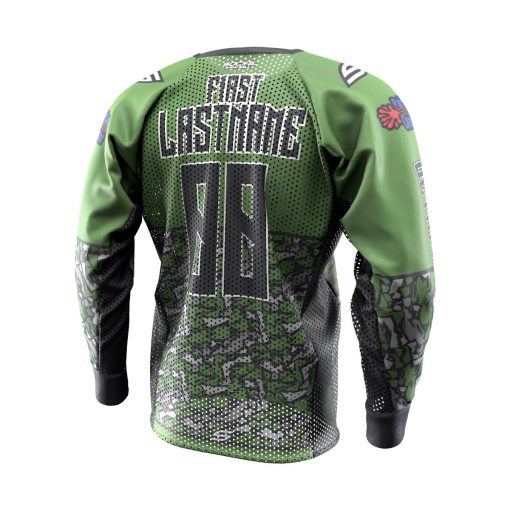 2020 Paintball Charleston Domination 3 Custom Event SMPL Jersey, Green Vetin Alliance Back