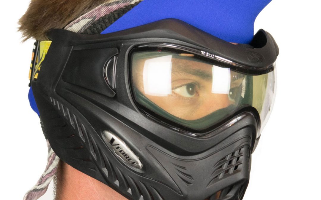 Vintage Duckbill Universal Paintball Visor, Blue Black