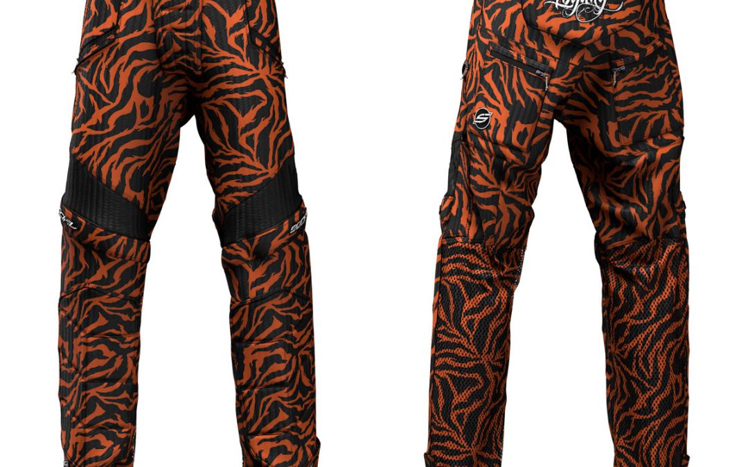Orange Tiger Grit v3 Custom Paintball Pants