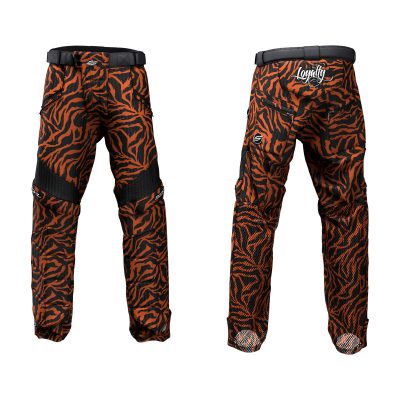 Custom Grit v3 Social Paintball Pants Orange Tiger