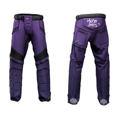 Custom Grit v3 Social Paintball Pants Purple Pant Suit Pin Stripe