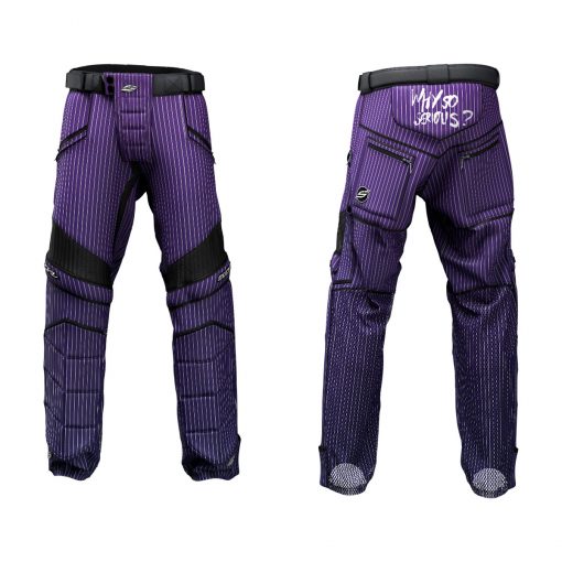 Custom Grit v3 Social Paintball Pants Purple Pant Suit Pin Stripe