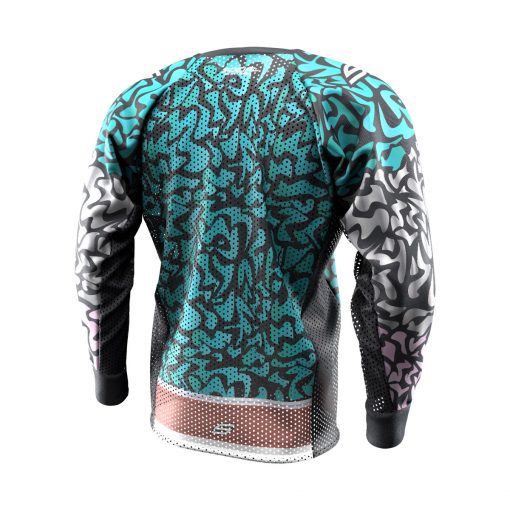 Exotic Tiger Teal SMPL Paintball Jersey Back