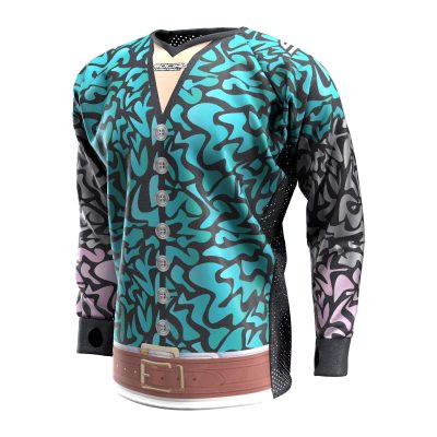 Exotic Tiger Teal SMPL Paintball Jersey Front