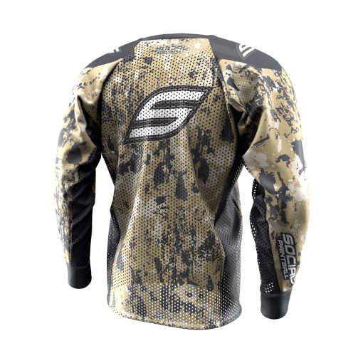 Grunge Camo Tan SMPL Paintball Jersey Back