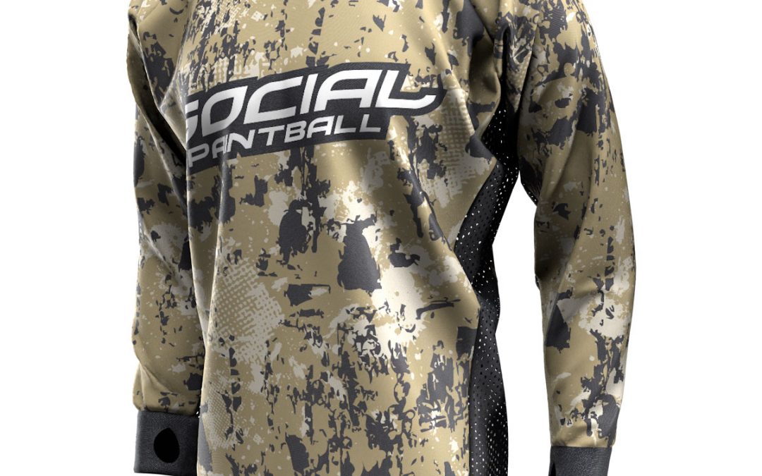 Grunge Camo Tan SMPL Paintball Jersey