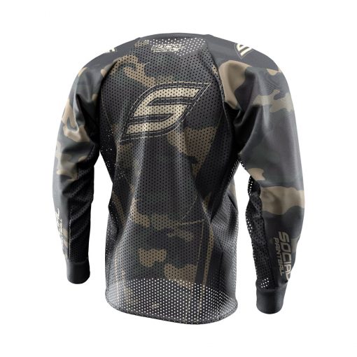 Woodland Camo SMPL Paintball Jersey Back