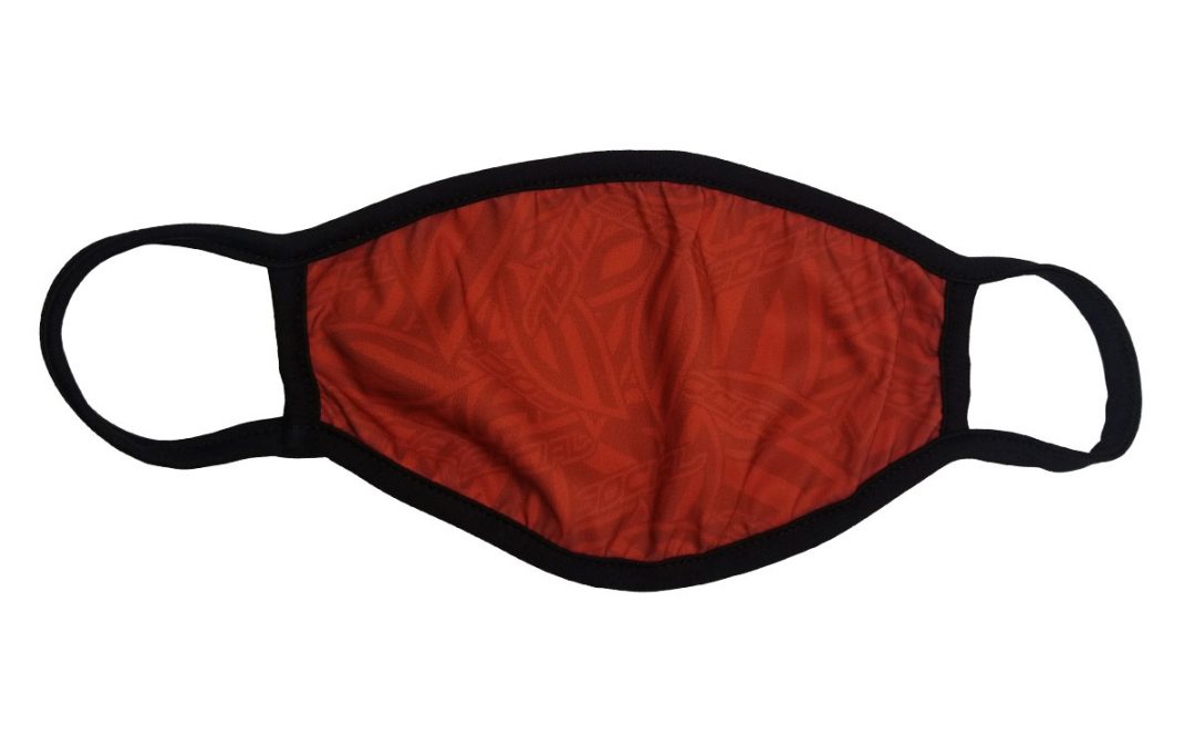 Face Mask Cover, Adult, Red Social Pattern