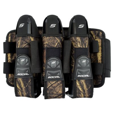 Social Paintball Grit Pod Pack Harness, 3+6, Hunter Camo