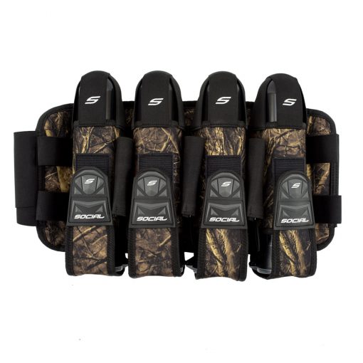 Social Paintball Grit Pod Pack Harness, 4+7 Hunter Camo