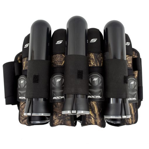 Social Paintball Grit Pod Pack Harness, 4+7 Hunter Camo Pods