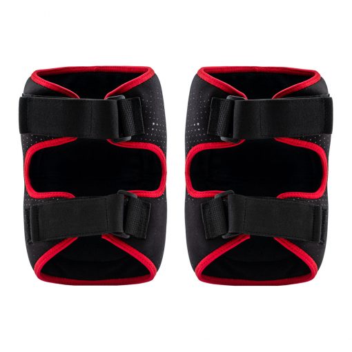 Social Paintball SMPL Knee Pads, Black Red Back Both