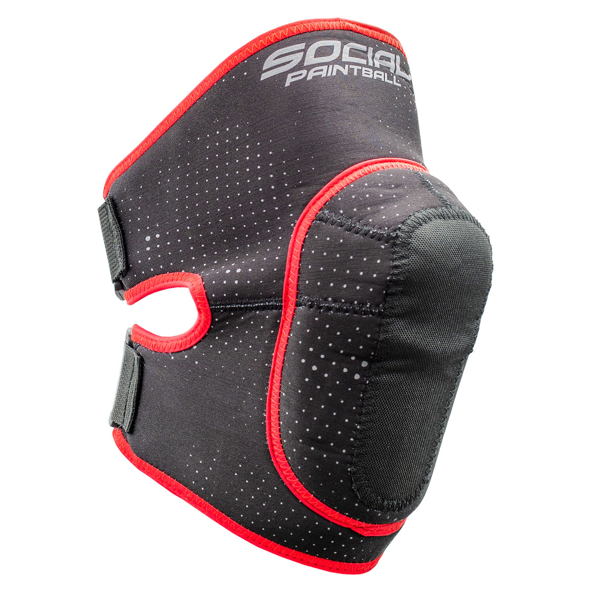 Paintball SMPL Knee Pads, Black Red - Social Paintball