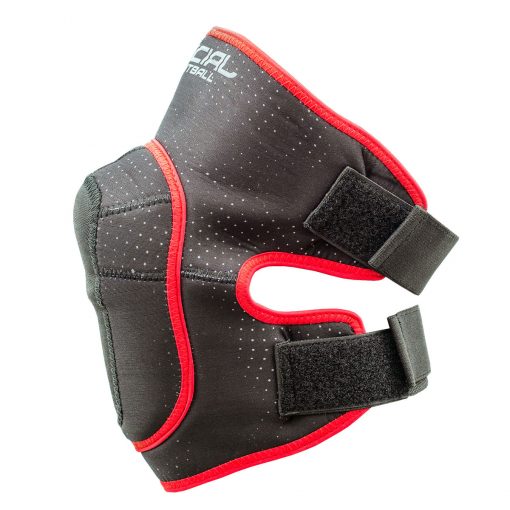 Social Paintball SMPL Knee Pads, Black Red Left