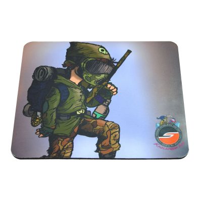 Tech Mat / Mouse Pad, Weekend Warrior, Paintball Cartoon Series