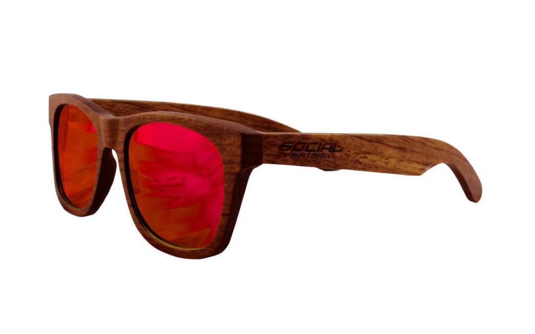 Rosewood Sunglasses, Red Mirror Lens