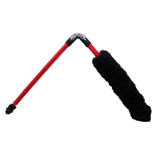 Social Paintball Barrel Maid Swab & Squeegee Cleaner, Red Black Magma
