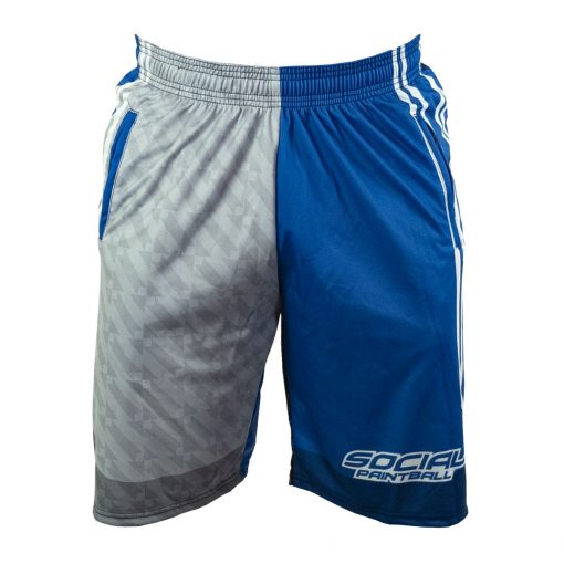 Social Paintball Grit Shorts, Blue Steel Front