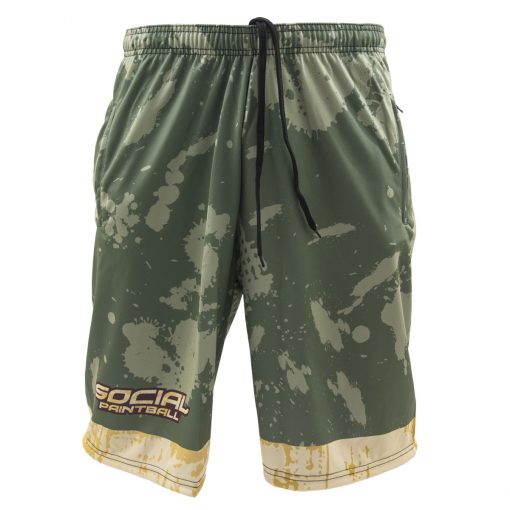 Social Paintball Grit Shorts, Grunge Front