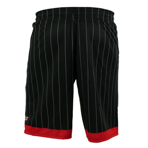 Social Paintball Grit Shorts, Red Black Pinstripe Back