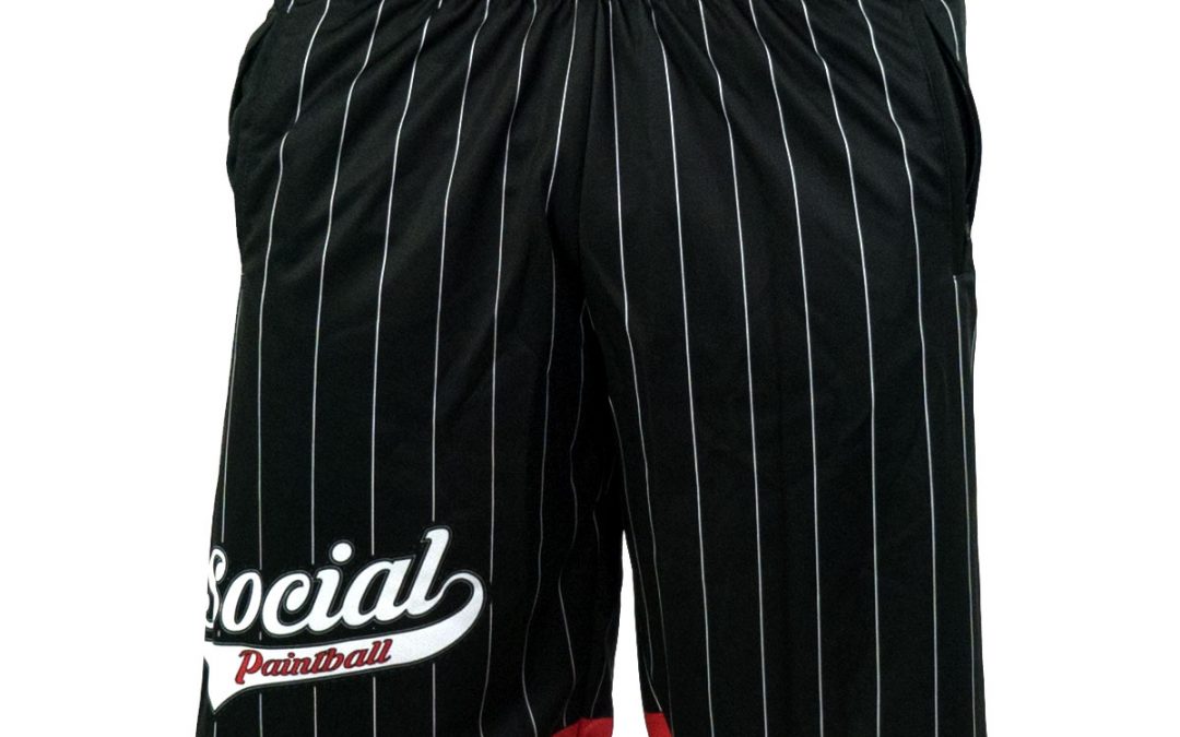 Grit Shorts, Red Black Pinstripe