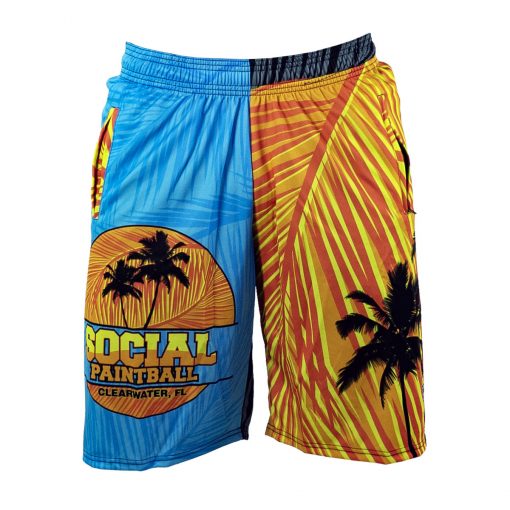 Social Paintball Grit Shorts, Tropics Front