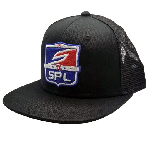 Social Paintball Snapback Hat, SPL League Shield Black