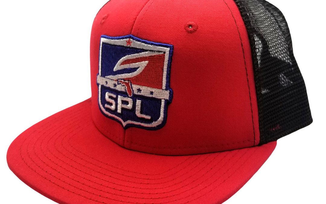 Snapback Hat, SPL League Shield Red Black