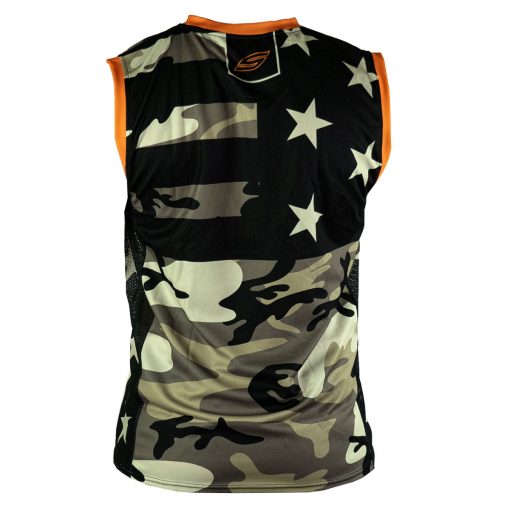 Social Paintball Grit Sleeveless Jersey, American Camo Back