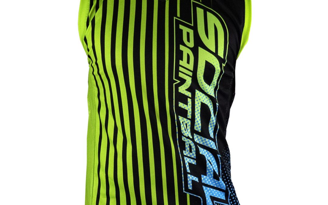 Grit Sleeveless Jersey, Slime Green Blue