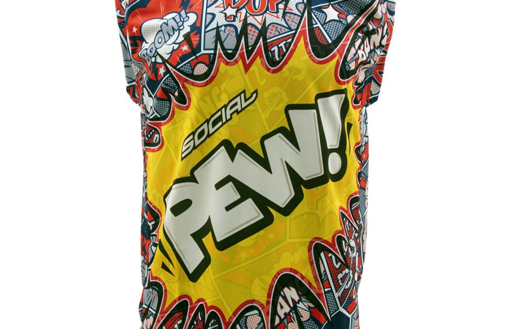 Grit Sleeveless Jersey, Pew Pop Art