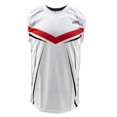 Social Paintball Grit Sleeveless Jersey, Silver Streak Front