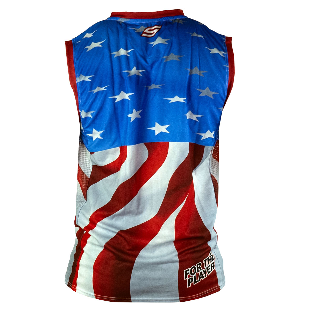 Social USA with Mesh Sides Social Paintball Sleeveless Jersey 