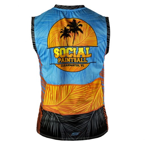 Social Paintball Grit Sleeveless Jersey, Tropics Back