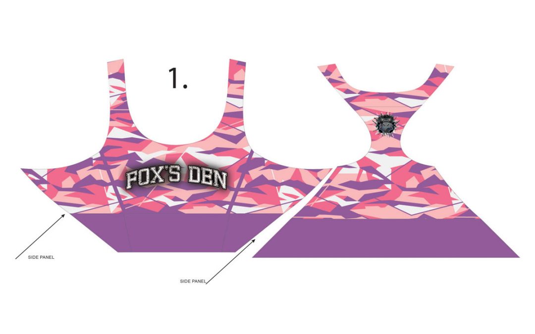Fox’s Den Grit Women’s Racerback Padded Sports Bra, Blossom Edge Camo