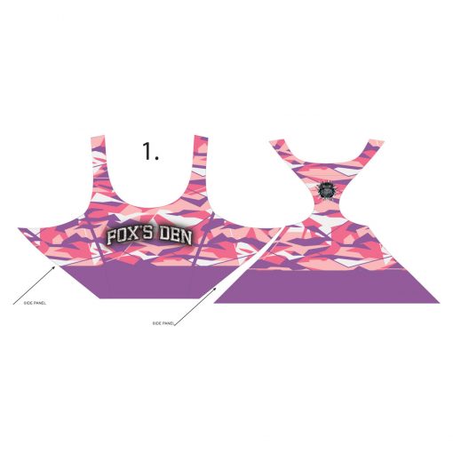 Fox's Den Grit Women's Racerback Padded Sports Bra, Blossom Edge Camo