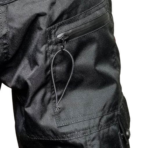 Grit v3 Paintball Shorts, Stealth Black Back Zipper Pocket