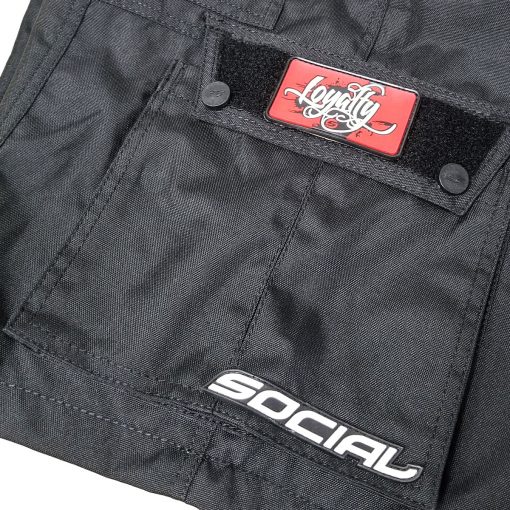 Grit v3 Paintball Shorts, Stealth Black Cargo Pocket Zoom