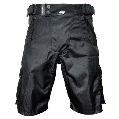 Grit v3 Paintball Shorts, Stealth Black Front
