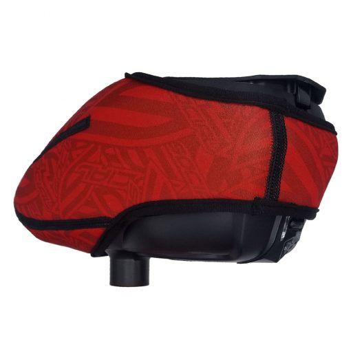 Social Paintball Omni Universal Hopper Cover, Red Social Pattern Back