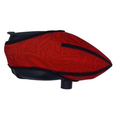 Social Paintball Omni Universal Hopper Cover, Red Social Pattern Side